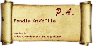 Pandia Atália névjegykártya
